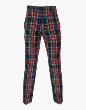 Black Stewart Tartan Trews - Front Image
