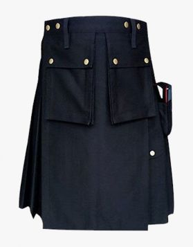 Black Police utility kilts