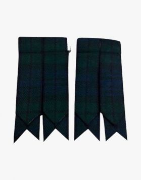 Black Watch Tartan Kilt Flashes