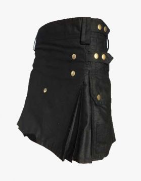 Women's Black Utility Kilt