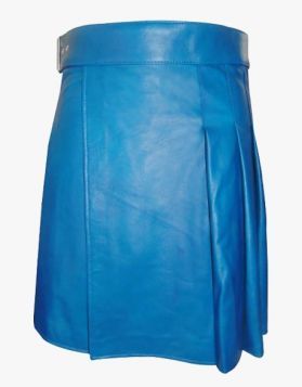 Blue Leather Kilt