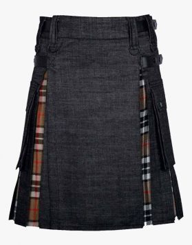 Black & Camel Thomson Tartan Hybrid kilt 
