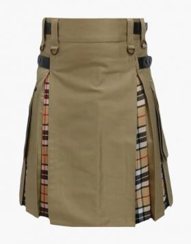 Khaki Camel Thomson Hybrid Kilt- Front Image 