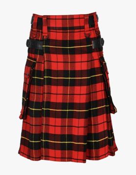 Lautreamont Wallace Tartan Utility Kilt- Front Image 