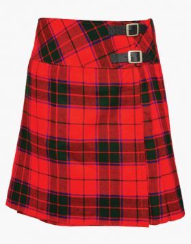 Robertson Red Modern Women Mini Kilt - Front Image
