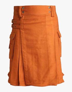 Saffron Tartan Utility Kilt 