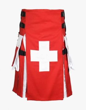 Swiss Flag Hybrid Utility Kilt