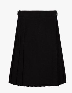 Women's Black Tartan Kilt